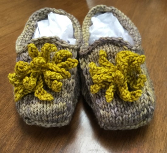 knitting Malabrigo loafers
